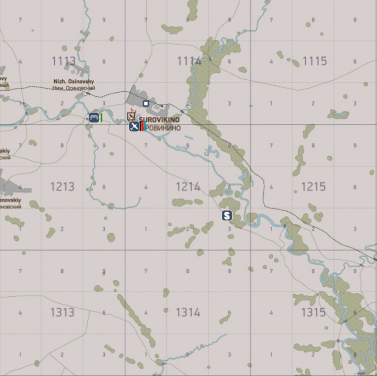 Supplies on the interactive map after exploration