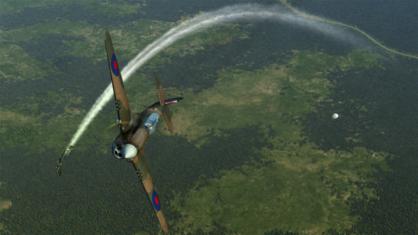 Р-40 и сбитый Не-111