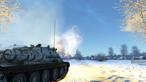 Стрельба из СУ-122 на 9 километров.