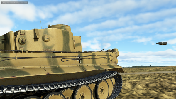 Выстрел ОФ по Тигру