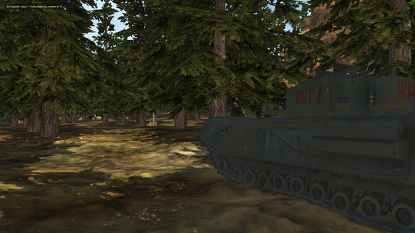 Бой Churchill Mk IV & Pz4 в лесу