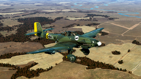 Сквад SG2. Ju-87D-3. Т6+АН