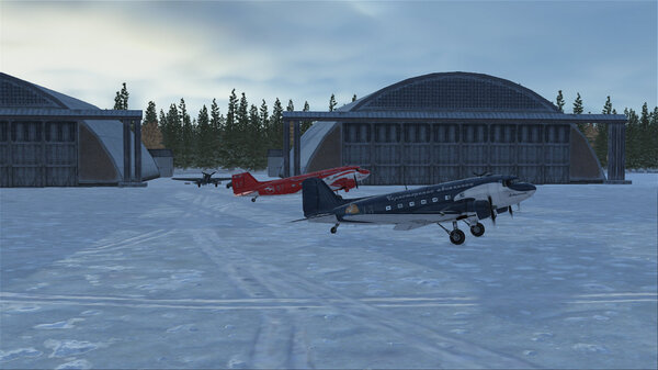 Подруливаем к ангару.