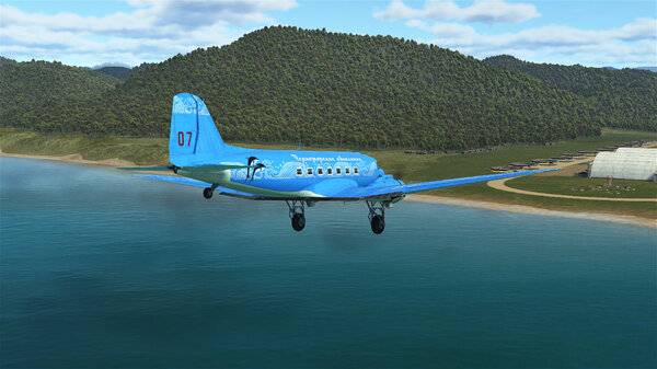 На глиссаде.